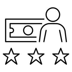 rating outline icon
