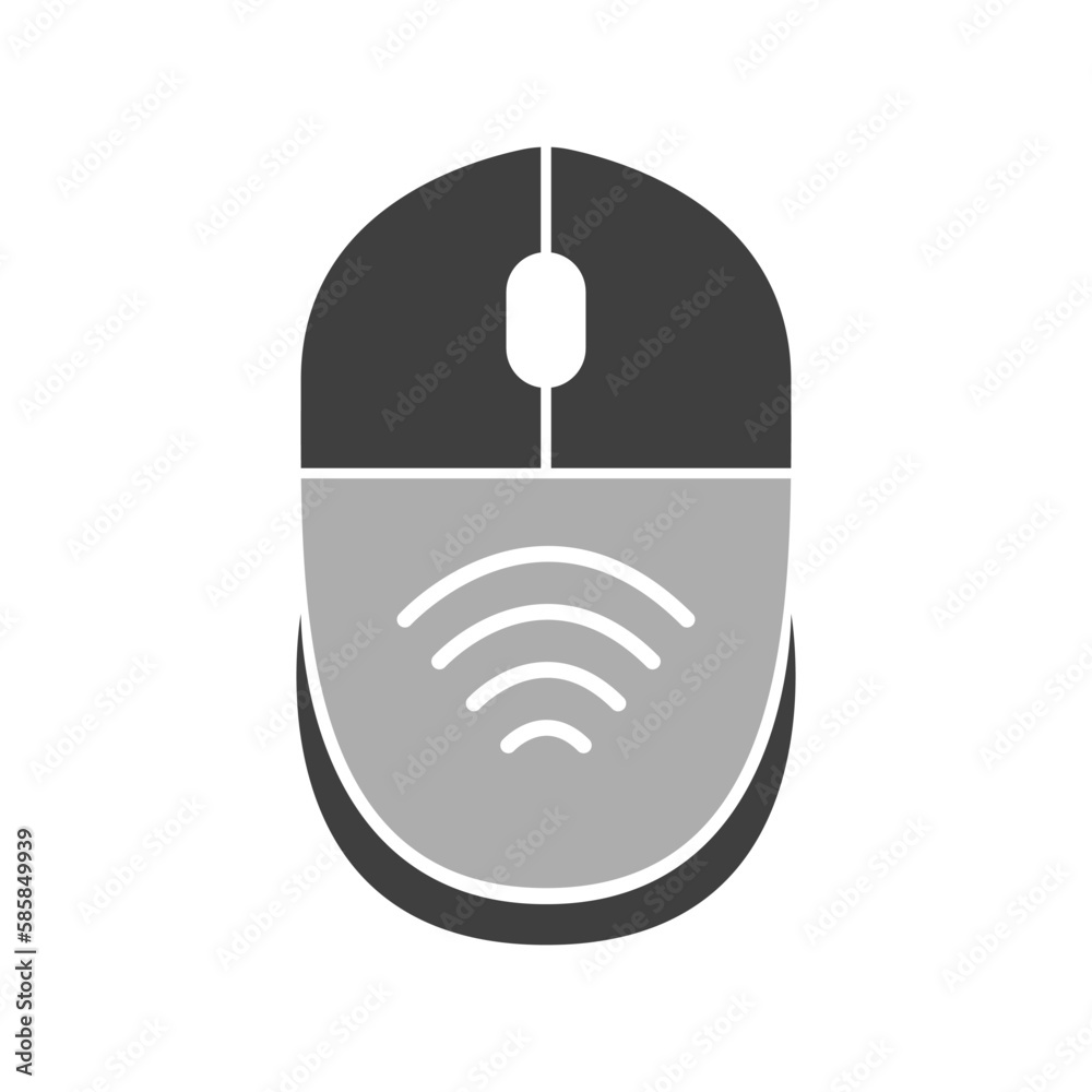 Poster computer mouse vector. trendy modern computer mouse icon. device for pc. wireless mouse vector. lapt