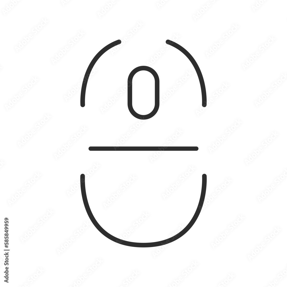 Poster computer mouse vector. trendy modern computer mouse icon. device for pc. wireless mouse vector. lapt
