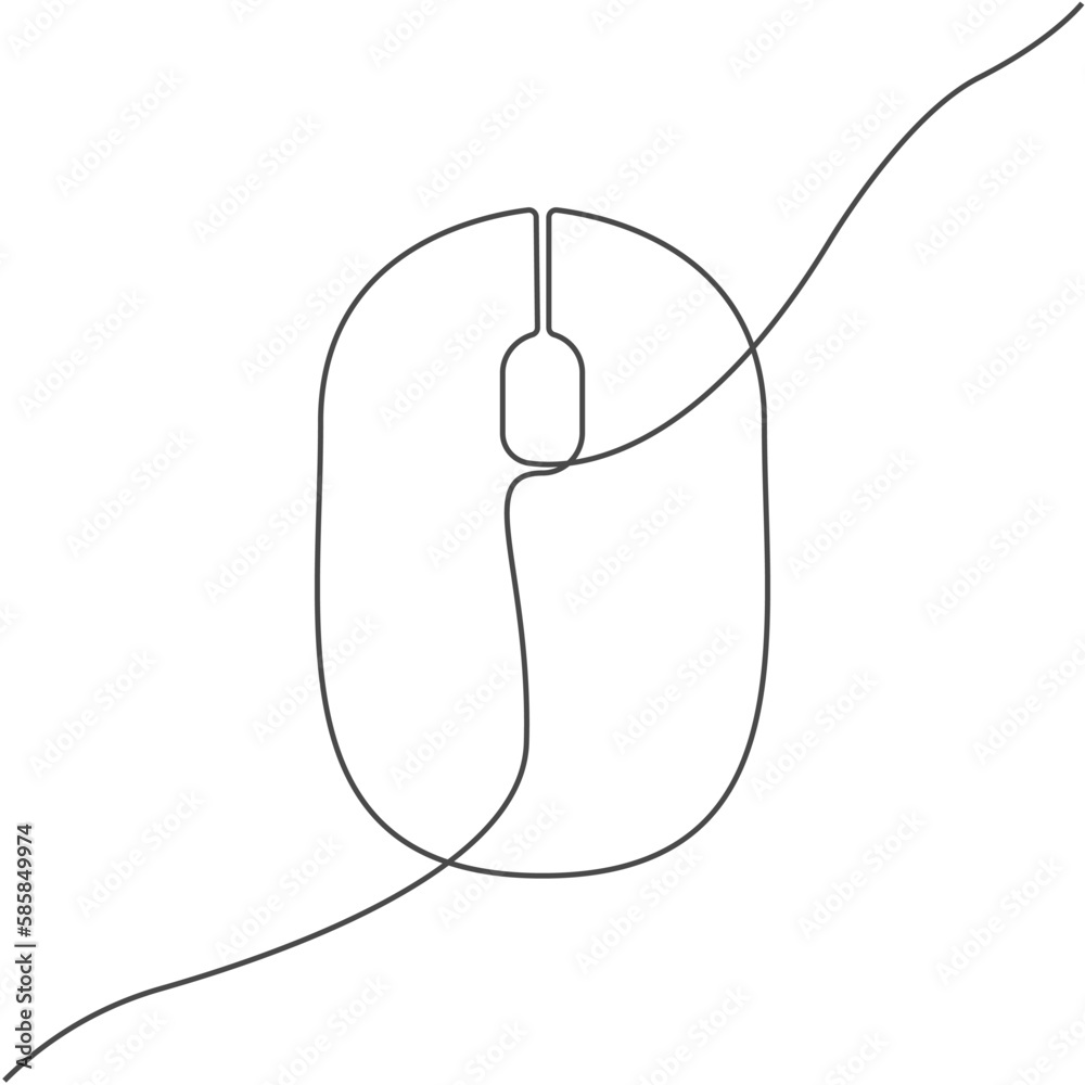 Poster computer mouse vector. trendy modern computer mouse icon. device for pc. wireless mouse vector. lapt