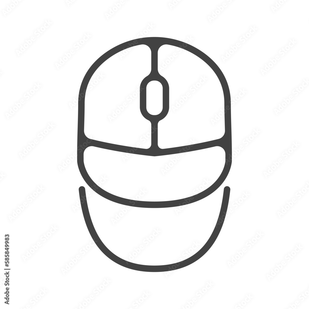 Poster computer mouse vector. trendy modern computer mouse icon. device for pc. wireless mouse vector. lapt