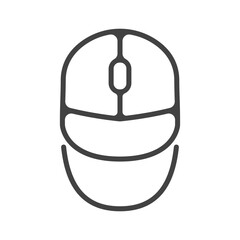 Computer mouse vector. Trendy modern computer mouse icon. Device for PC. Wireless mouse vector. Laptop mouse logo icon.