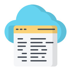 Cloud Platform Flat Icon