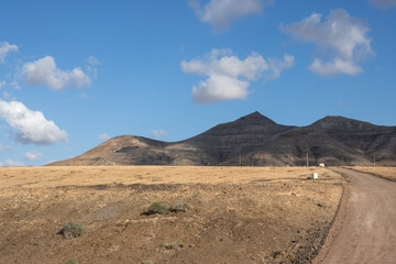 Road to the mountains, Fuerteventura, Spain