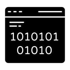 Web Code Glyph Icon