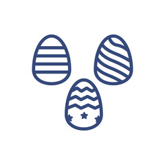 egg hunt icon. Thin line egg hunt icon from happy easter collection. Outline vector isolated on white background. Editable egg hunt symbol can be used web and mobile