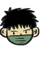 portrait of a person with mask