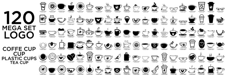 Coffee shop logo vintage vector set. Hipster and retro style. Perfect for your business design.