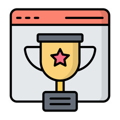 Website Ranking Line Color Icon