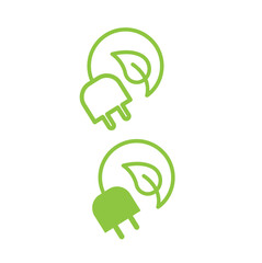 Leaf electric logo, design, vector.