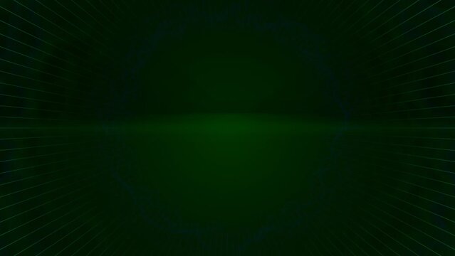 Hypnotisches dynamisches gr&uuml;nes Tunneldesign  &ndash; Mittelpunkt digitalen Erlebens und futuristischer Perspektiven, Energie, Technologie, Forschung, Dimension, Virtualit&auml;t