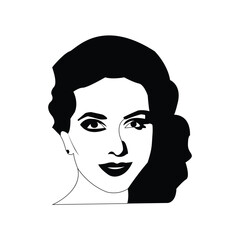 black silhouette nice a girl