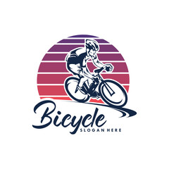 Bicycle sport Vector logo design template
