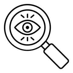 Search Process Outline Icon