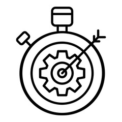 SEO Targeting Outline Icon