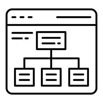 Information Architecture Outline Icon