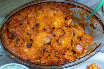 gnocchi with tomato sauce and Parmesan cheese