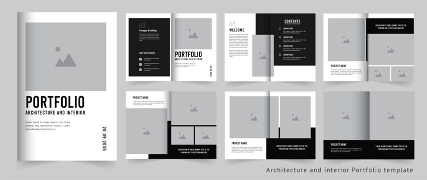 Professional Architecture and interior Portfolio template for your company and business