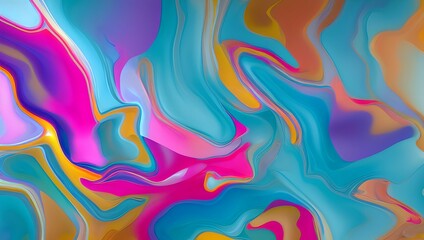 Obraz premium Abstract colorful background filled with fluid by generative AI