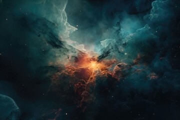 Obraz na płótnie Canvas Exploring the Endless Beauty of the Nebula Galaxy - Generative AI