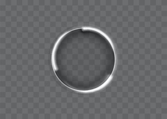 Light white Twirl. Curve light effect of white line. Abstract luxury white light vector flare semicircle and spark light effect. Luminous white circle. PNG Podium, platform, table.