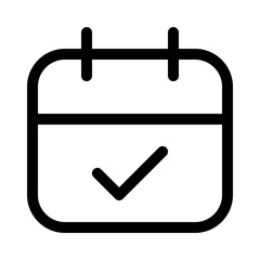 calendar tick icon