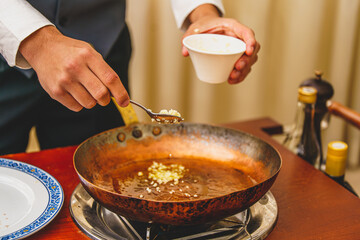 chef preparing food