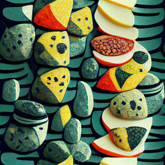 background of stones