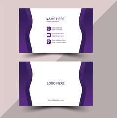  Creative and Clean Business Card.Modern Business Card.Modern shape with abstract silver.Vector illustration print template business card design.