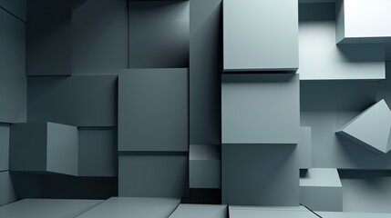 3D Abstract blue background Generative AI