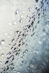 Fototapeta premium Water on windshield