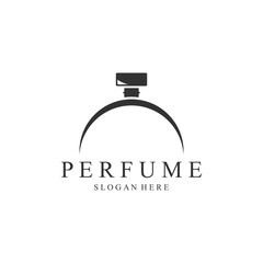 Vector Perfume Bottle Creative Logo Template. Perfect for your Perfume Shop Business or Brand.