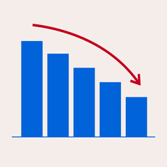 Negative graph vector color flat style 10 eps