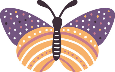 Butterfly vector cartoon element