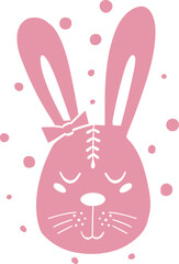 Fototapeta premium hare, vector shape
