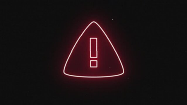 Signo de advertencia y  error en un sistema con ruido y fallas en la se&ntilde;al.