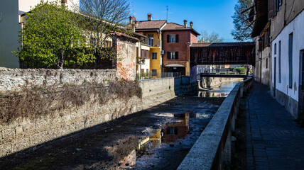 Fototapeta na wymiar Gorgonzola village, Italy