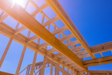 During construction beams sticks were used to construct beam stick house consisting layout joists trusses