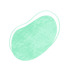 Pastel Texture Mint Abstract Spot, Blob Icon