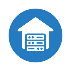 Data warehouse icon.