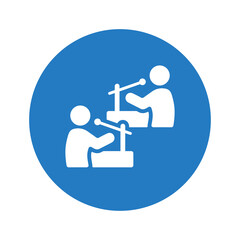 Fototapeta premium Debate icon.