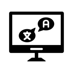 Decode, exhort, interpret icon.