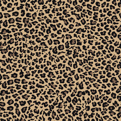 
Leopard pattern seamless animal print, fabric texture, trendy vector design for textile. Disguise