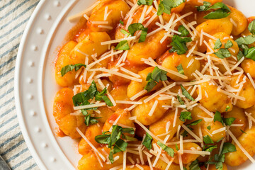 Homemade Italian Tomato Gnocchi Pasta