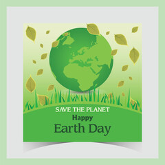earth day social media post. Environmental problems and environmental protection.
mother earth day social media posts template. Caring for Nature. happy world earth day
