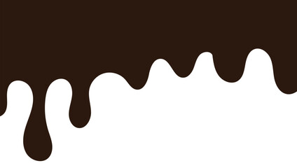 Chocolate drops background. Vector illustration.	