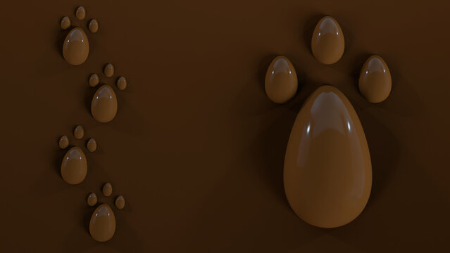 Ovinhos de chocolate | Patinhas de coelho.