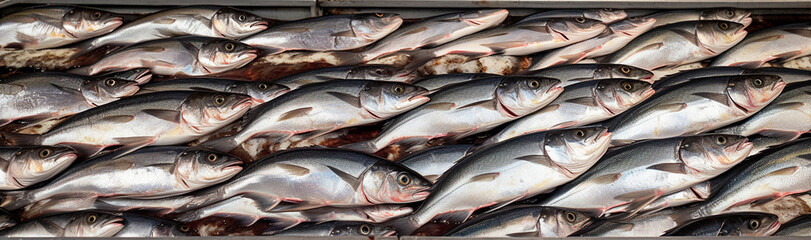 Obraz premium Fish in a food factory. Generative Ai,