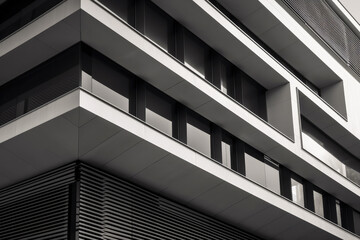 Obraz premium details of a modern office building. Generative AI