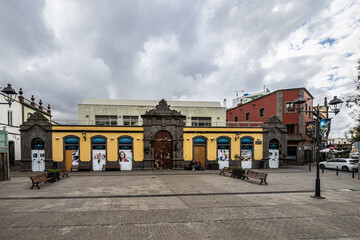 Plaza de la Constitucion at Arucas, Gran Canaria, Canary islands, Spain.
